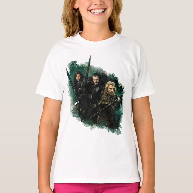 Camiseta Kili, THORIN OAKENSHIELD™, & Fili Graphic (Frente)