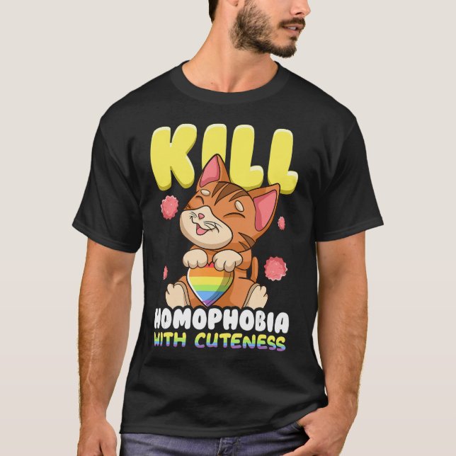 Camiseta Kill Homophobia with Cuteness Equality (Frente)