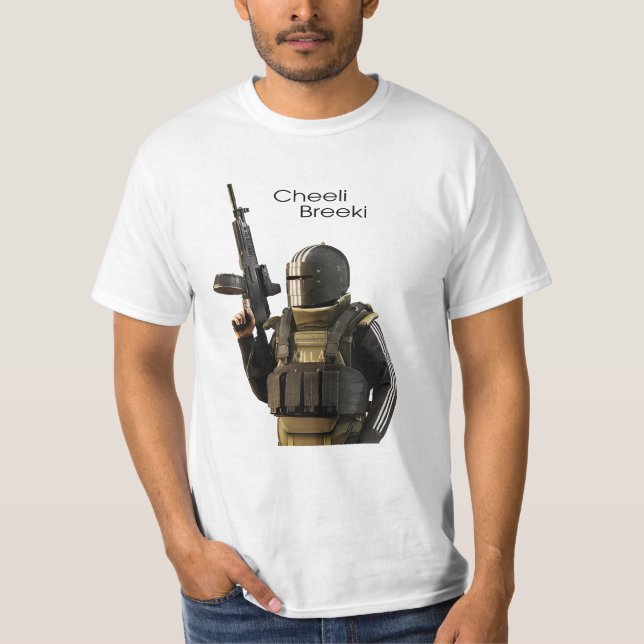 Camiseta Killa "Cheeki Breeki" Escape From Tarkov (Frente)