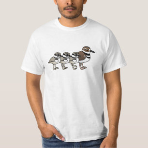 Camiseta Killdeer & três pintinhos