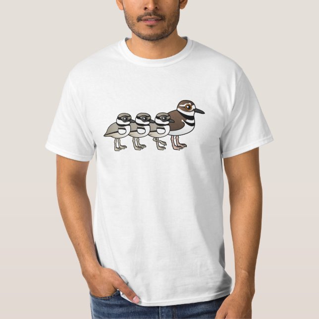 Camiseta Killdeer & três pintinhos (Frente)
