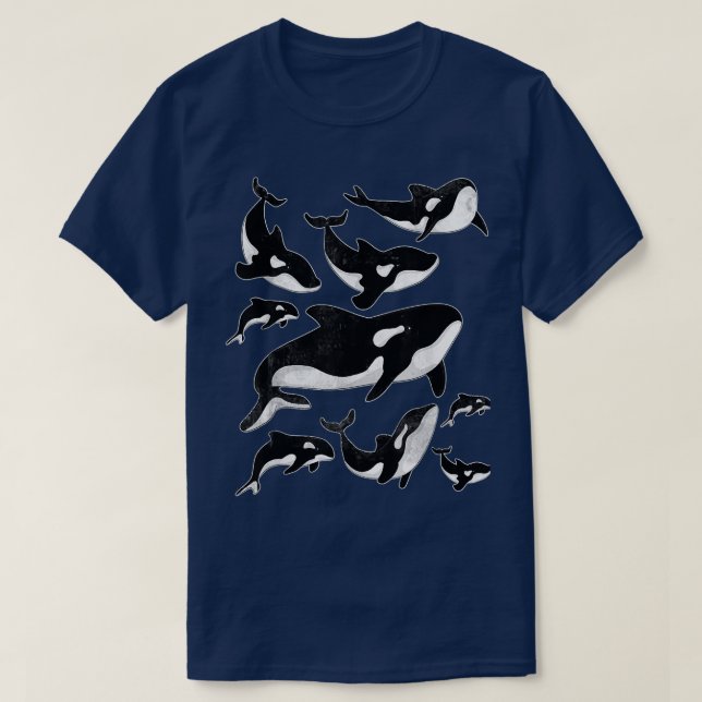 Camiseta Killer Whale Ocean Animal Aquarist Gift Aquarium O (Frente do Design)