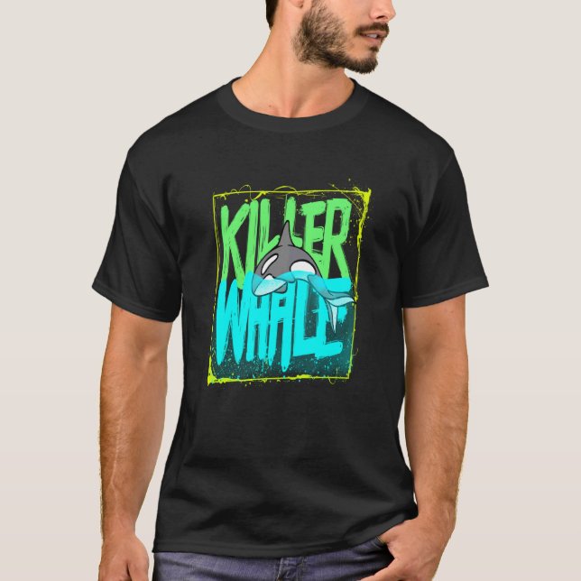 Camiseta Killer Whale Ocean Orcas Swea (Frente)