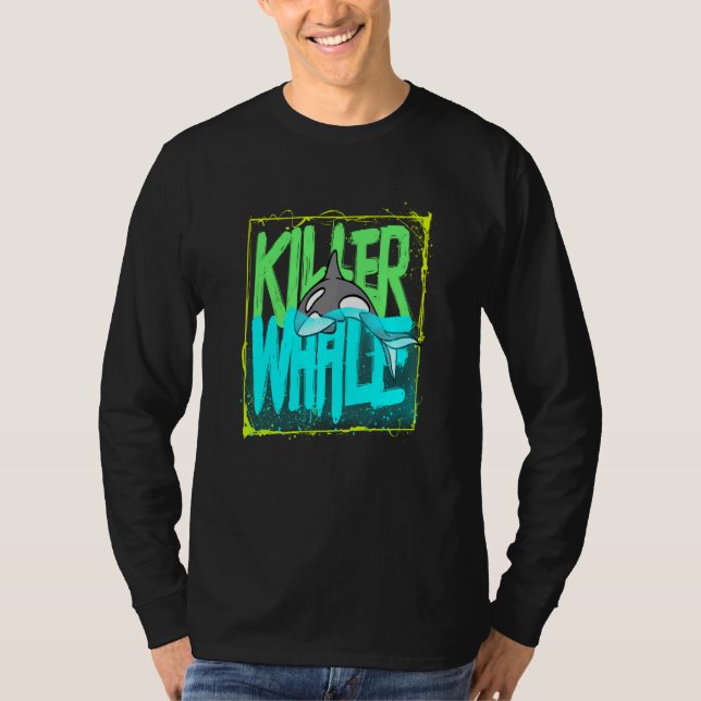 Camiseta Killer Whale Ocean Orcas Swea (Frente)