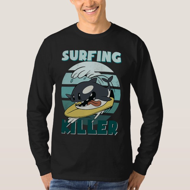 Camiseta Killerwal Surf Ocean  Men's Boys Children's Orca (Frente)