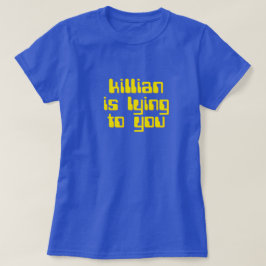 Camiseta Killian está encontrando-se lhe. O T running do