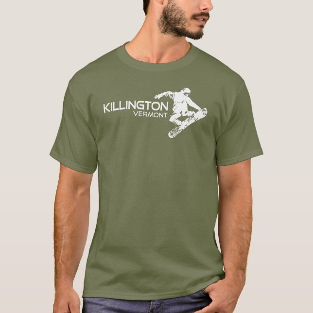 Camiseta Killington Vermont Snowboarder (Frente)