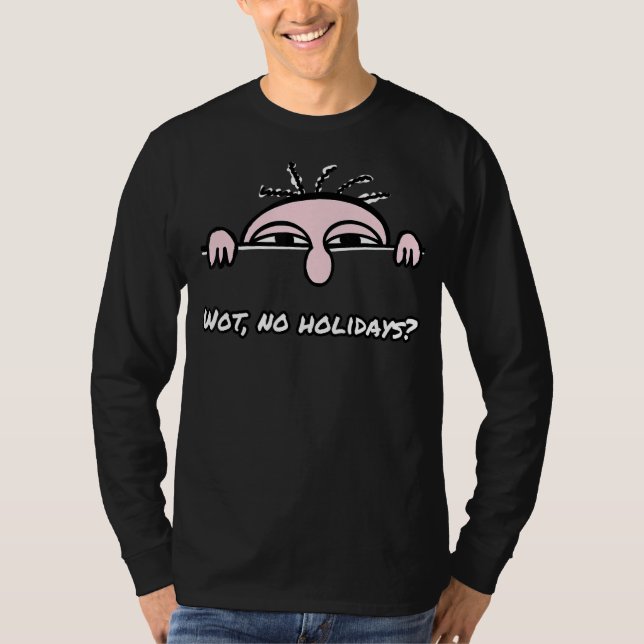 Camiseta Kilroy sonolento e esgotado 6 (Frente)