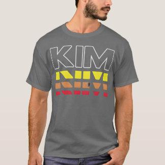 Camiseta Kim First Name Funny Vintage Sunset Kim funny