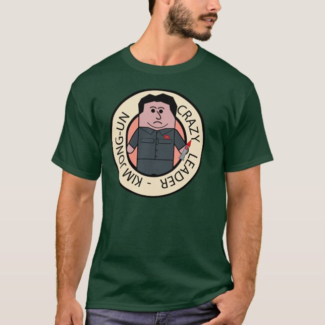 Camiseta Kim Jong-Un Crazy Leader (Frente)