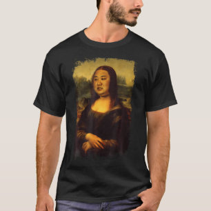 Camiseta Kim Jong-Un Mona Lisa Mashup Funny Coreia do Norte