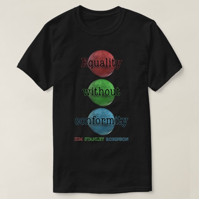 Camiseta Kim Stanley Robinson Red Green Mars Sci-Fi. S (Frente do Design)