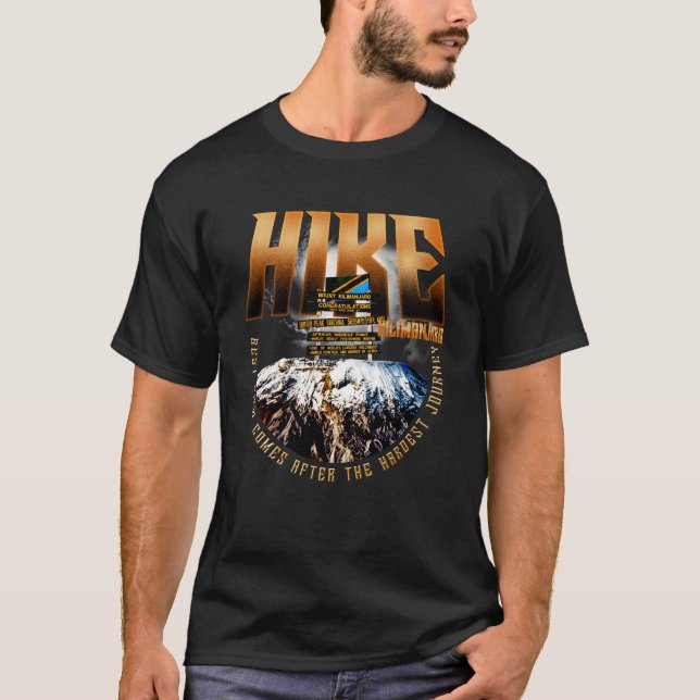 Camiseta Kimanjaro/montanha mais alta da áfrica (Frente)