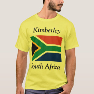 Camiseta Kimberley, África do Sul com sul - bandeira