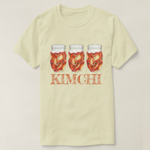 Camiseta Kimchi Fermentado Coubage Coreano da Comida