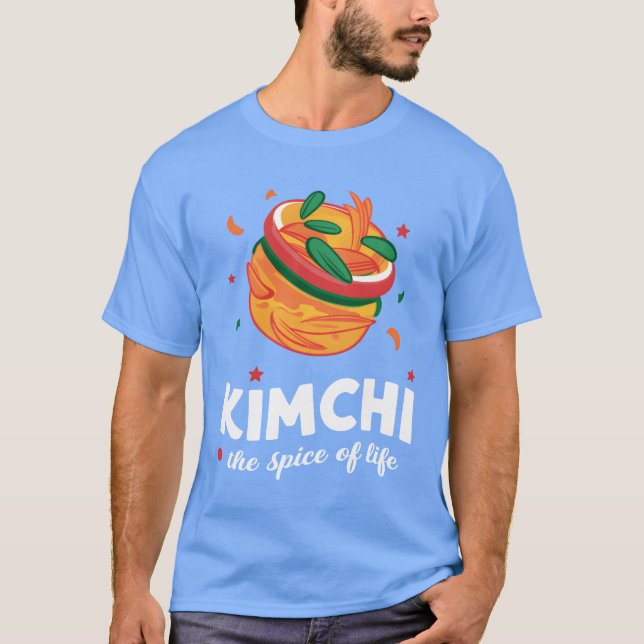 Camiseta Kimchihe Tempero Da Vida Entusiastas De Comida Cor (Frente)