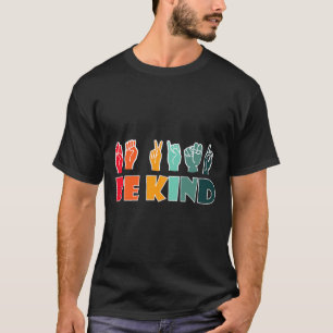 Camiseta Kind American Sinal Language Asl Disability Awaren