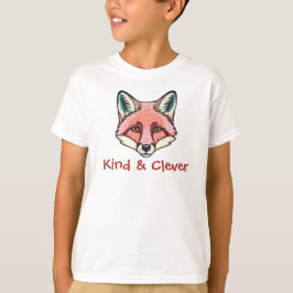 Camiseta Kind and clever fox customizable Kids T-Shirt 