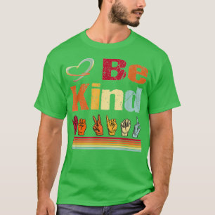 Camiseta Kind Love Asl Sign Language Nonverbal Teacher Stud