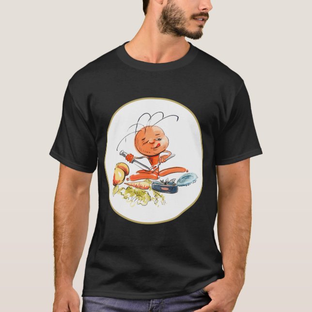 Camiseta KINDER está almoçando (Frente)