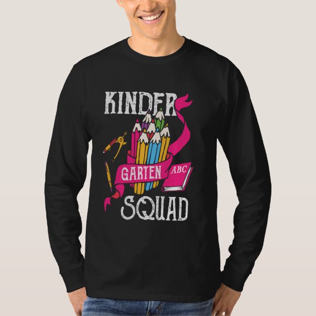 Camiseta Kinder Garten Abc Squad De Volta À Escola (Frente)