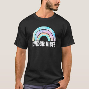 Camiseta Kinder Vibes Tie Dye Arco-íris Para Teac De Jardim