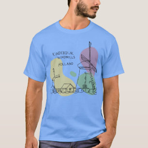 Camiseta Kinderdijk Windmills Holland 1