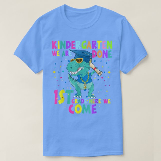 Camiseta Kindergarten Graduation, 1st grade here we come T- (Frente do Design)
