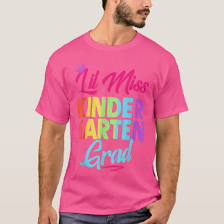 Camiseta Kindergarten Graduation Lil Miss Kindergarten Grad
