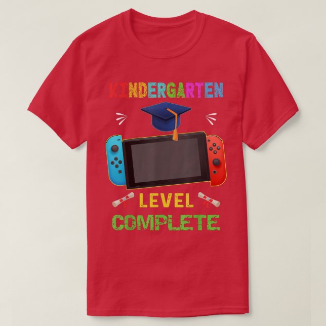 Camiseta Kindergarten Level Complete Graduation class 2022  (Frente do Design)