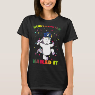 Camiseta Kindergarten Nails It K Pop Unicorn Drama Graduado