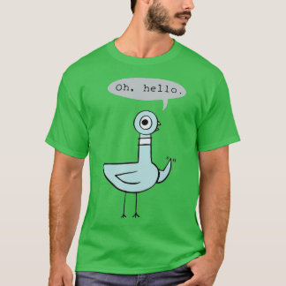 Camiseta Kindergarten Oh Hello Quote Changeable Pigeon Back