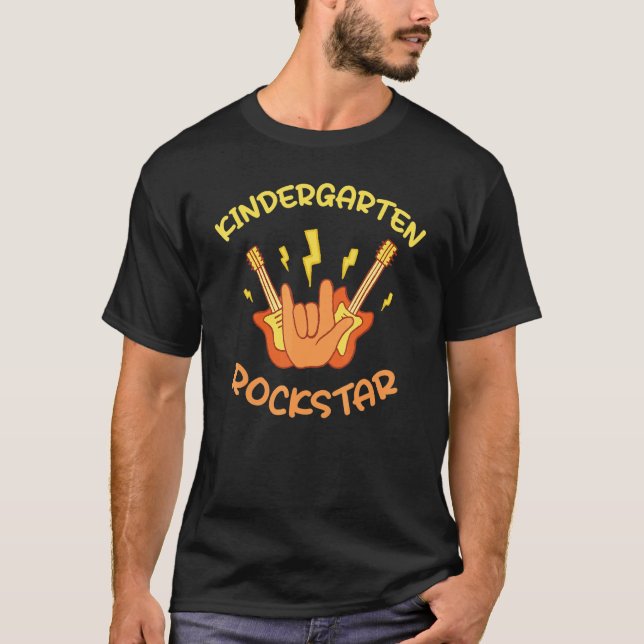 Camiseta Kindergarten Rockstar (Frente)
