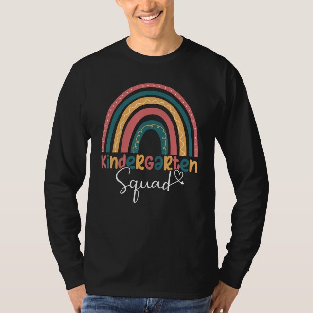 Camiseta Kindergarten Squad Back To School Kindergarten Tea (Frente)