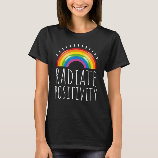 Camiseta Kindness Spiritual Radiate Vibes Positive Inspirat (Frente)