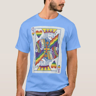 Camiseta King and Queen - Engraçado Cartão de Poker LGBTQ