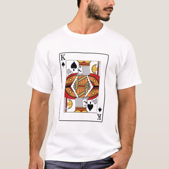 Camiseta King Blackjack Cards Poker 21 Q best quality (Frente)