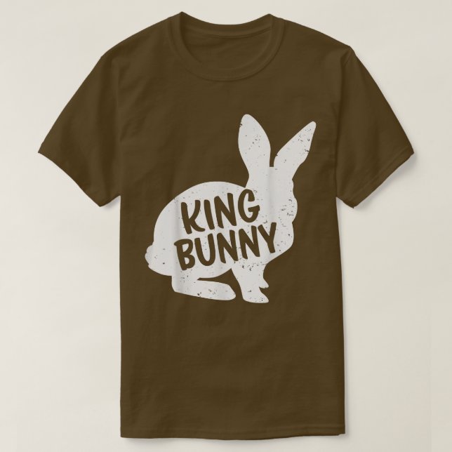 Camiseta King Bunny Matching Couple Group Funny Family East (Frente do Design)