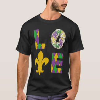 Camiseta King Cake Love Mardi Gras Parade Shenanigans Carni