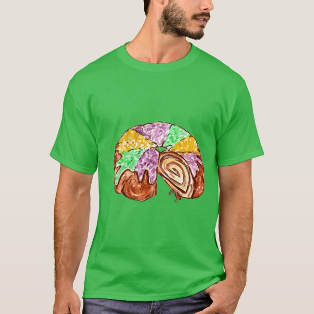 Camiseta King Cake Watercolor (Frente)