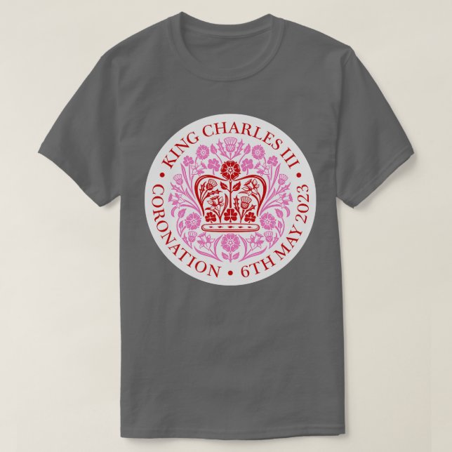 CAMISETA KING CHARLES III COMEMORATIVO 1 (Frente do Design)