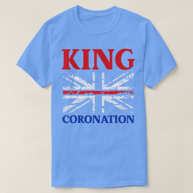 Camiseta King Charles III Coronation 2023 British Hearts R (Frente do Design)
