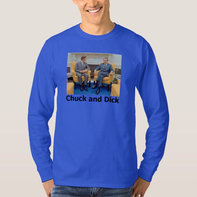 Camiseta King Charles III & Richard Nixon Inglaterra Améric (Frente)