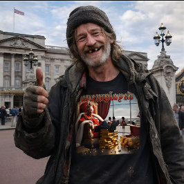 Camiseta King Charles III Unemployed