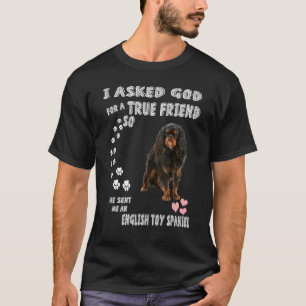 Camiseta King Charles Spaniel Mãe Pai Impressão Brinquedo I