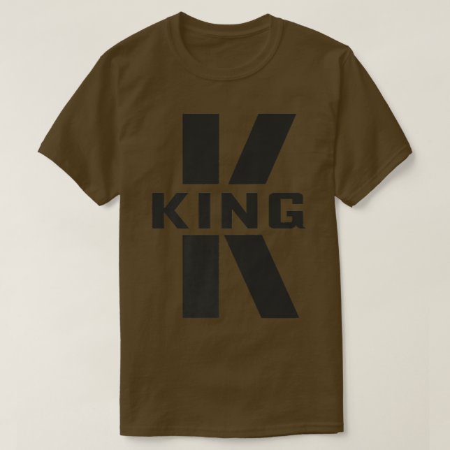 Camiseta King Costume - Letra K Casais Correspondentes - Of (Frente do Design)