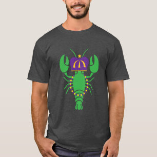Camiseta King Crawfish Mardi Gras T-Shirt