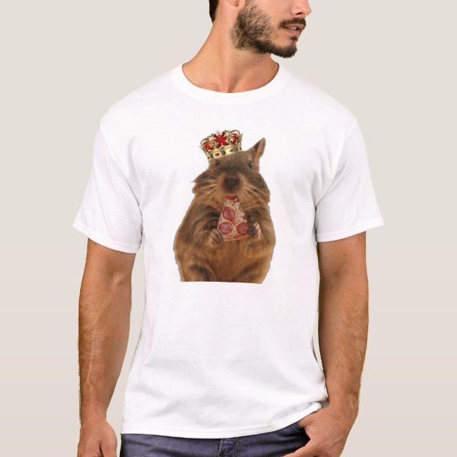 Camiseta King Degu eating pizza (Frente)