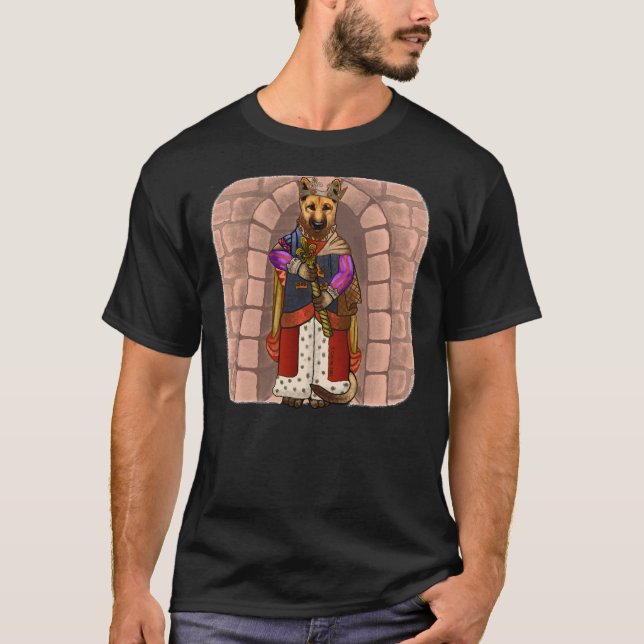 Camiseta King German Shepherd Royalty (Frente)