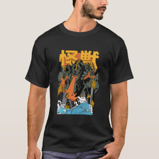 Camiseta King Ghidorah Sunset Japonês